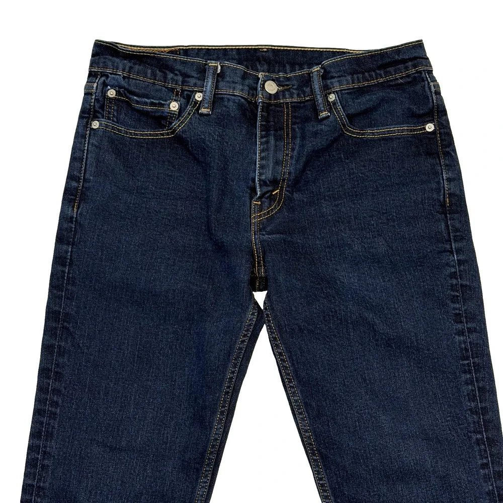 Levis 511 Jeans Mens 32x34 Blue Denim Slim Tapered Fit Dark Wash